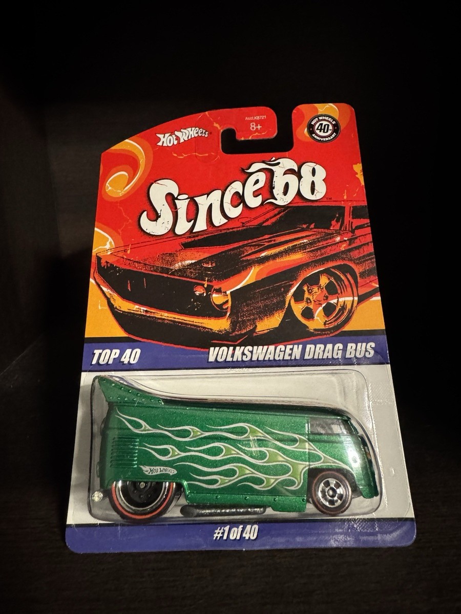 Hot Wheels Since '68 Volkswagen Drag Bus Top 40 (bottom edge) | eBay