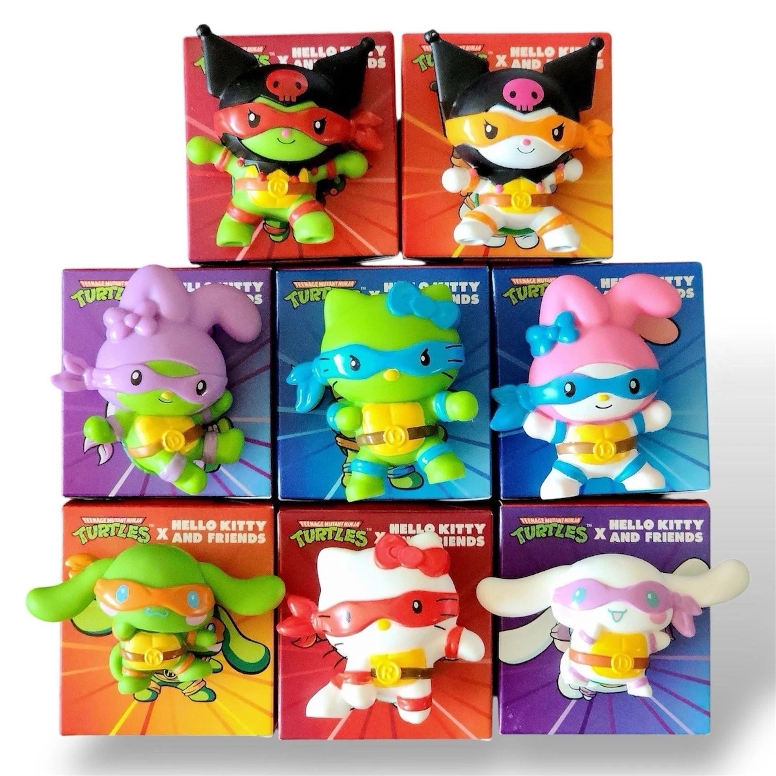 2025 Teenage Mutant Ninja Turtles Hello Kitty Happy Meal Toys 1-12