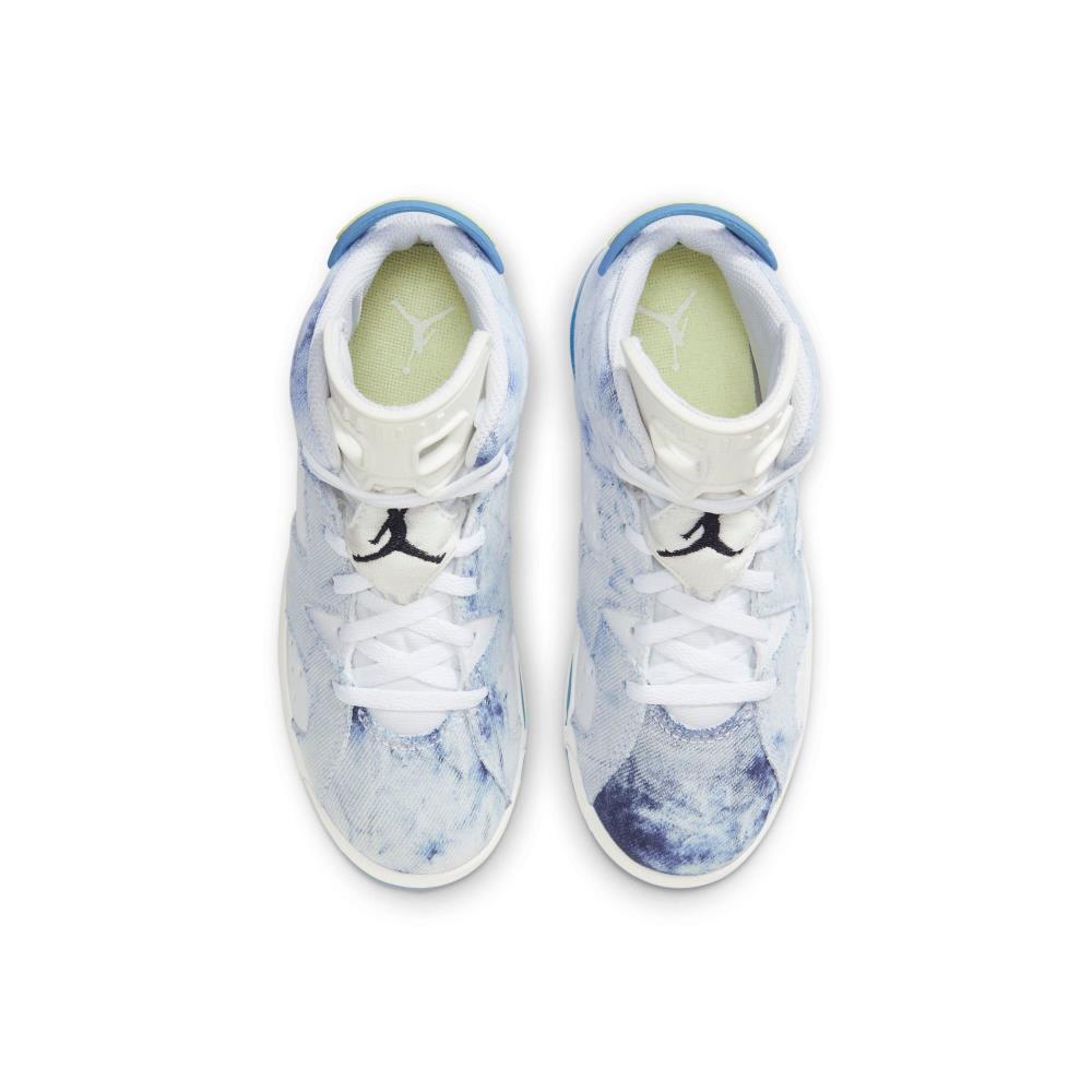 DX6176-100] Preschool Air Jordan Retro 6 (PS) 'Washed Denim 2022