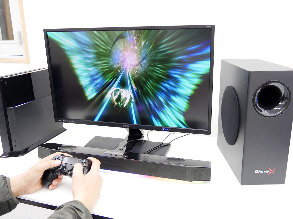 迫力の低音でゲームプレイにピッタリなアンダーモニターオーディオ