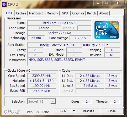 Is my overclocking done correctly? (Core 2 Duo E4600 2.4 GHz to