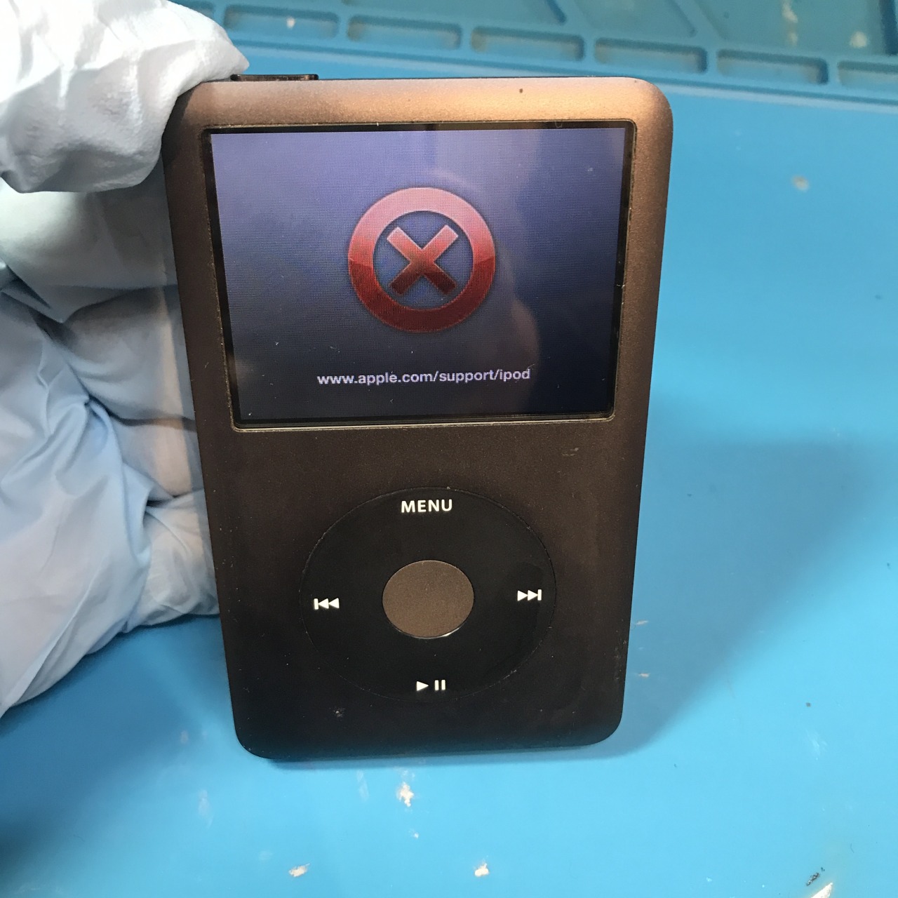 iPod Classic 3台 充電不良 iTunes接続不良 赤い✘マーク表示