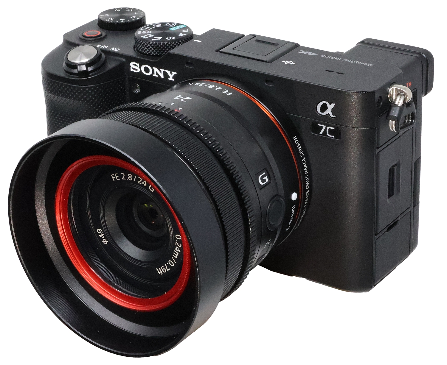 SONY FE 24mm F2.8 G、同40mm F2.5 G レンズ 他対応 レンズフード HF