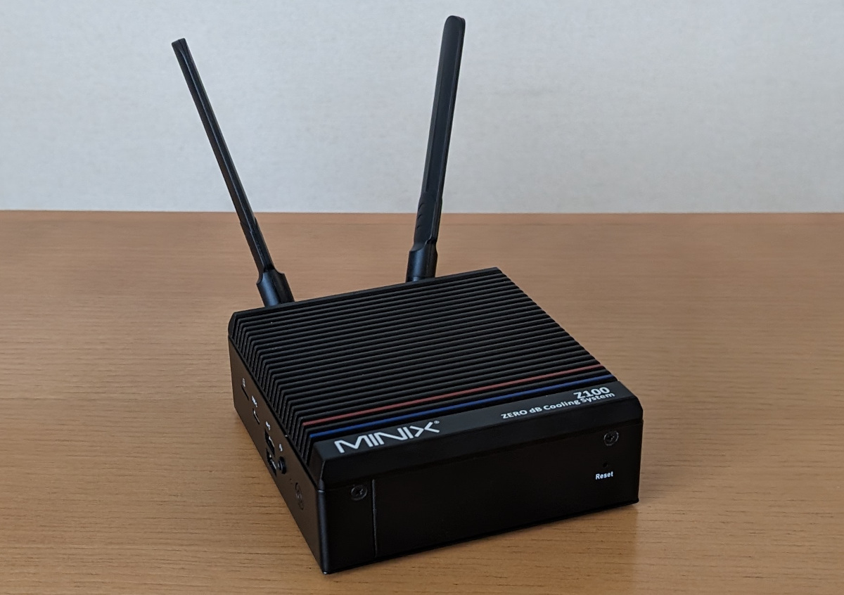 MINIX NEO Z100-0db レビュー － Intel N100搭載で「ファンレス＝無音