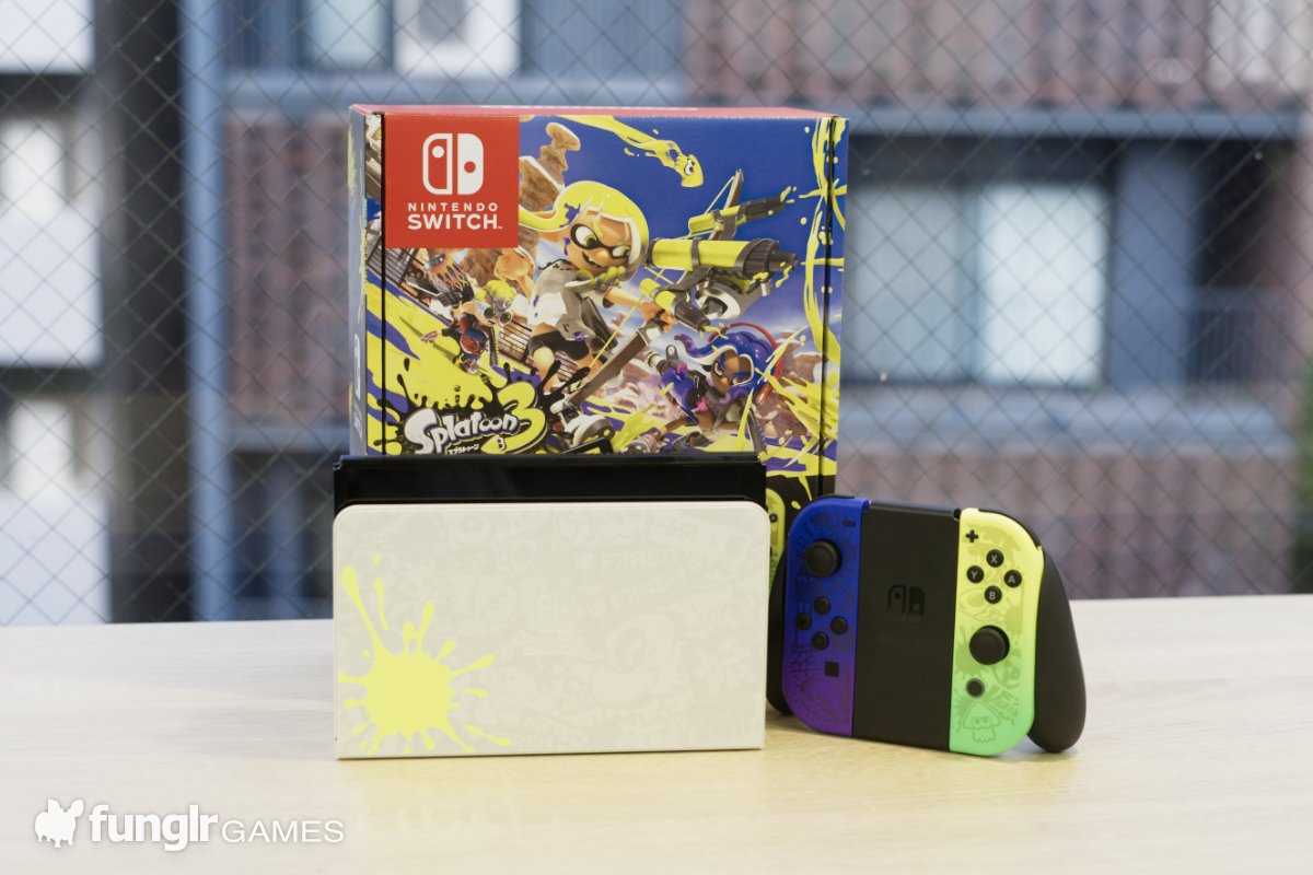 Nintendo Switch OLED models now available in Splatoon 3 Edition