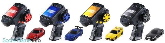 タカラトミー、全長約10cmの極小ドリフトRC「ドリフトパッケージ ナノ