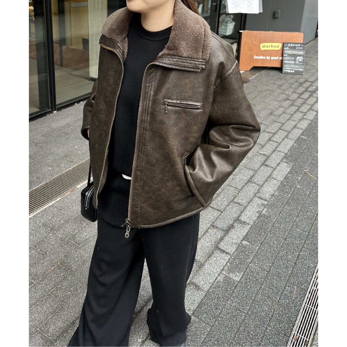 フェイクレザーボアブルゾン | ジャーナルスタンダード(JOURNAL