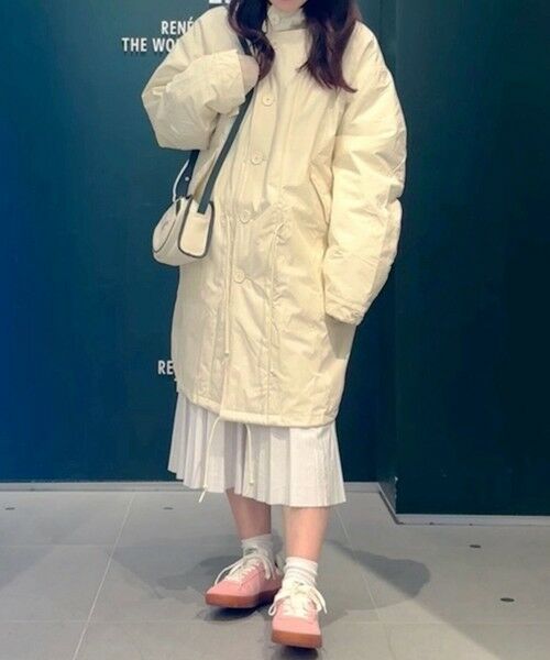 セール】 オーバーサイズ 比翼仕立て ナイロンミリタリーモッズコート