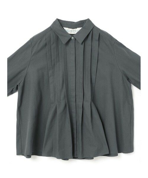 MidiUmi フロントタックプリーツシャツ （シャツ・ブラウス）｜MidiUmi