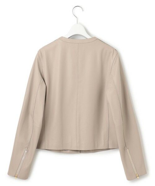 セール】 ラムレザー ノーカラージャケット （ノーカラージャケット