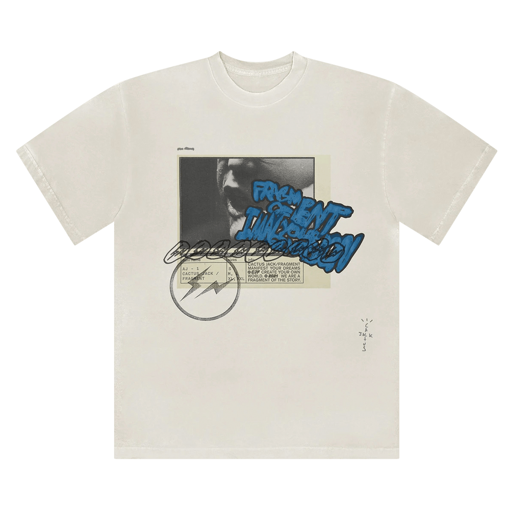 Buy Cactus Jack by Travis Scott For Fragment Manifest Tee 'White