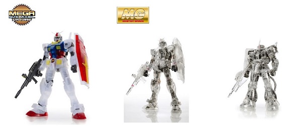 ガンダム展、東京会場限定ガンプラはMG・カラークリアバージョンの4機