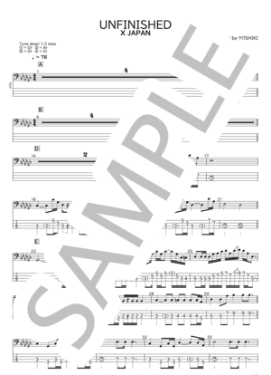 楽譜】G.W.D / THEE MICHELLE GUN ELEPHANT (エレキベース / 初〜中級