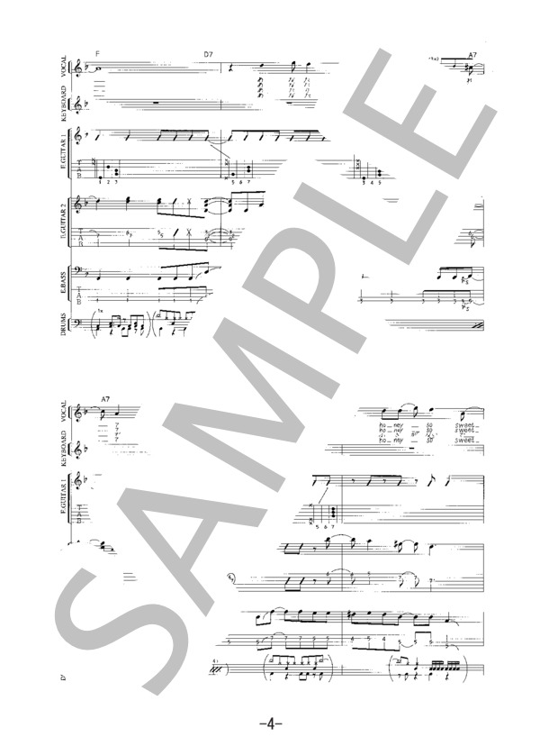 楽譜】HONEY / ラルク・アン・シエル バンドスコア / L'Arc〜en〜Ciel