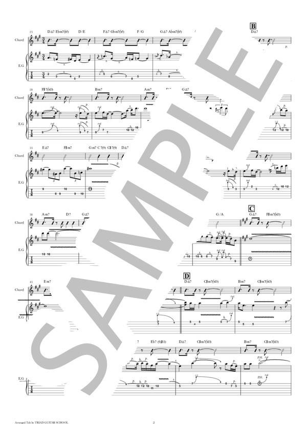 楽譜】ROOM 335 / ギタースコア TAB譜 / ラリー・カールトン (エレキ