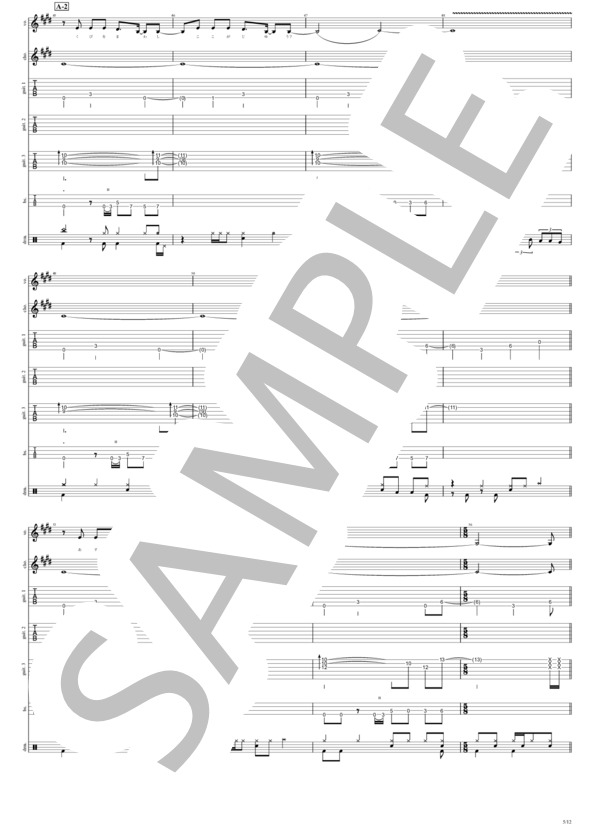 楽譜】HYDRA -666- / DIR EN GREY (バンドスコア / 中級) - Piascore