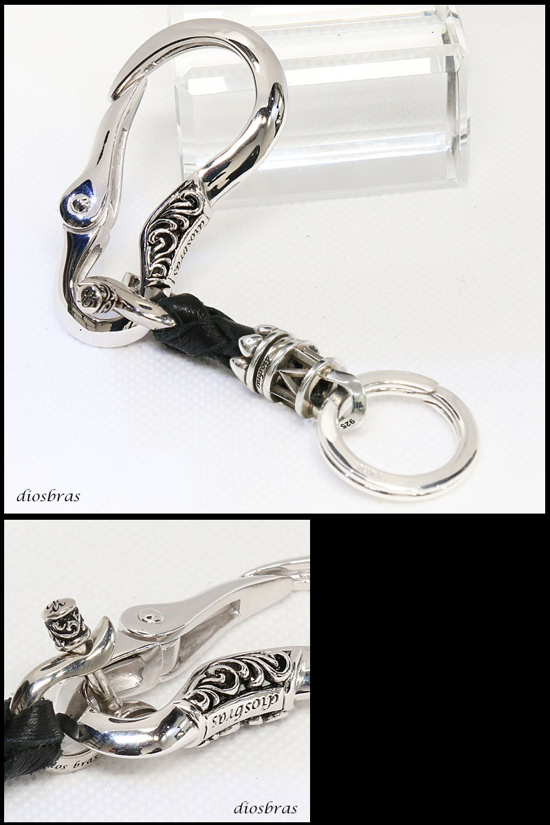 キーフック キーホルダー スカル 骸骨【シルバー925】