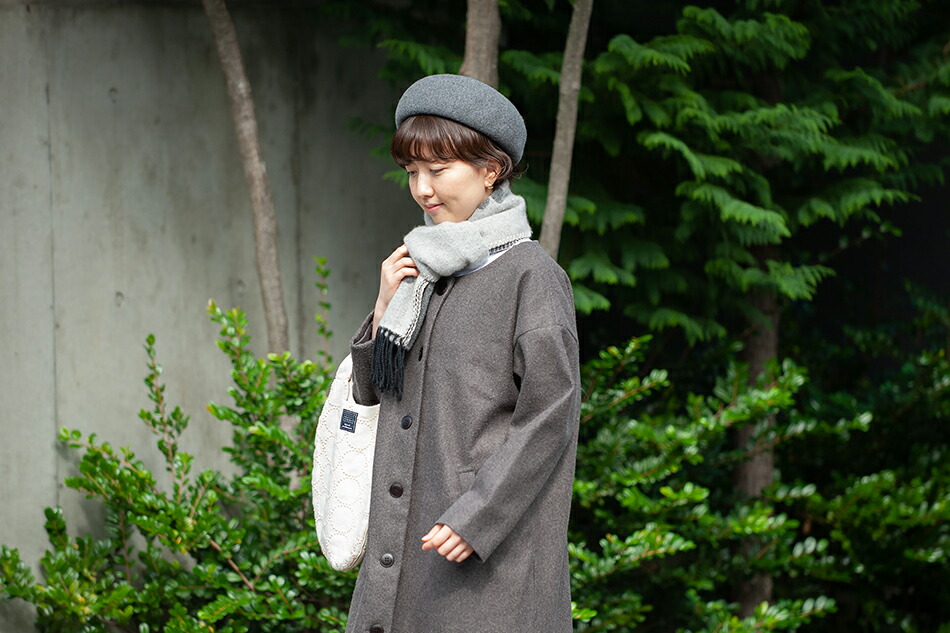 CHOUCHO カシミア混ウールロングマフラー（クリッパン×ミナ ペルホネン