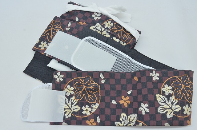 10%OFF☆P10倍／袋帯 作り帯 正絹 仕立て上がり 二重太鼓 簡単着付け