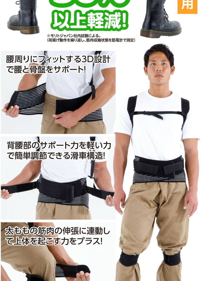 楽天市場】モリトジャパン 全身アシストパワースーツ 日本製 かがむ