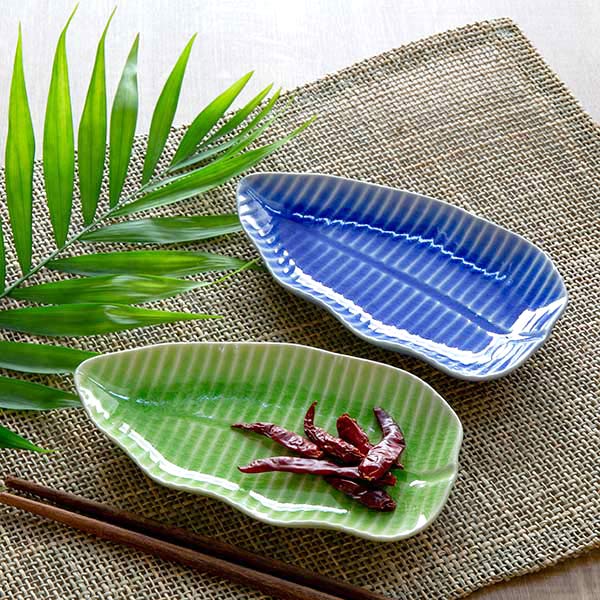 楽天市場】プレート S 16cm バナナリーフ 食器 陶器 同色3枚セット