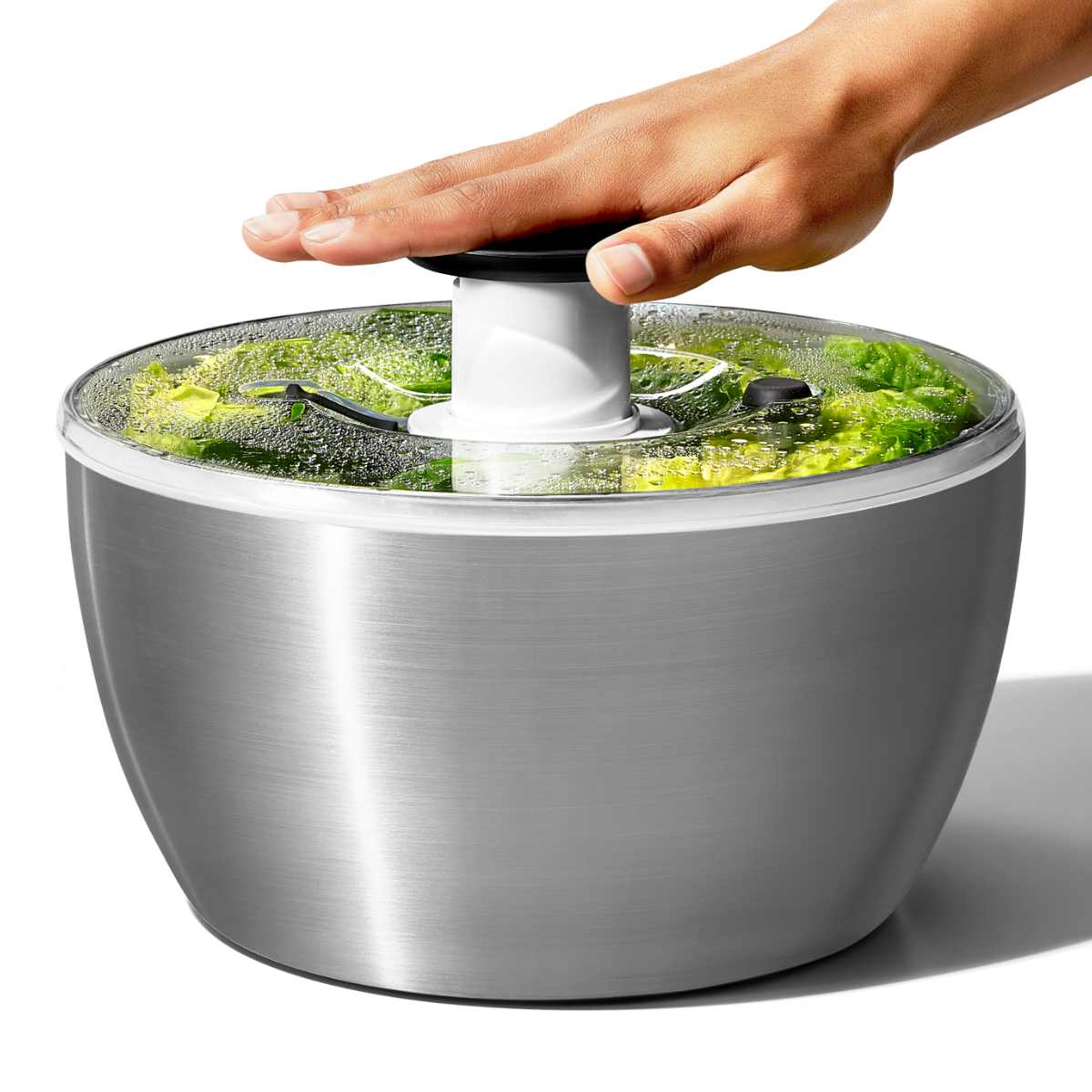 楽天市場】OXO ステンレスサラダスピナー 食洗機対応 野菜水切り器