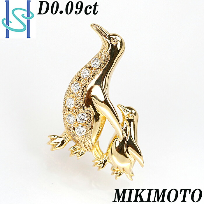 楽天市場】☆3/6 ミキモト ダイヤモンド ピンブローチ 0.09ct K18