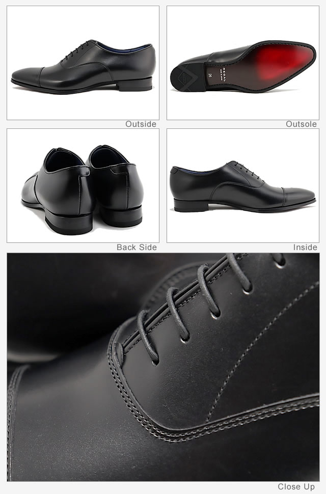 REGAL リーガル ストレートチップ 21VR BLACK ブラック クールマックス