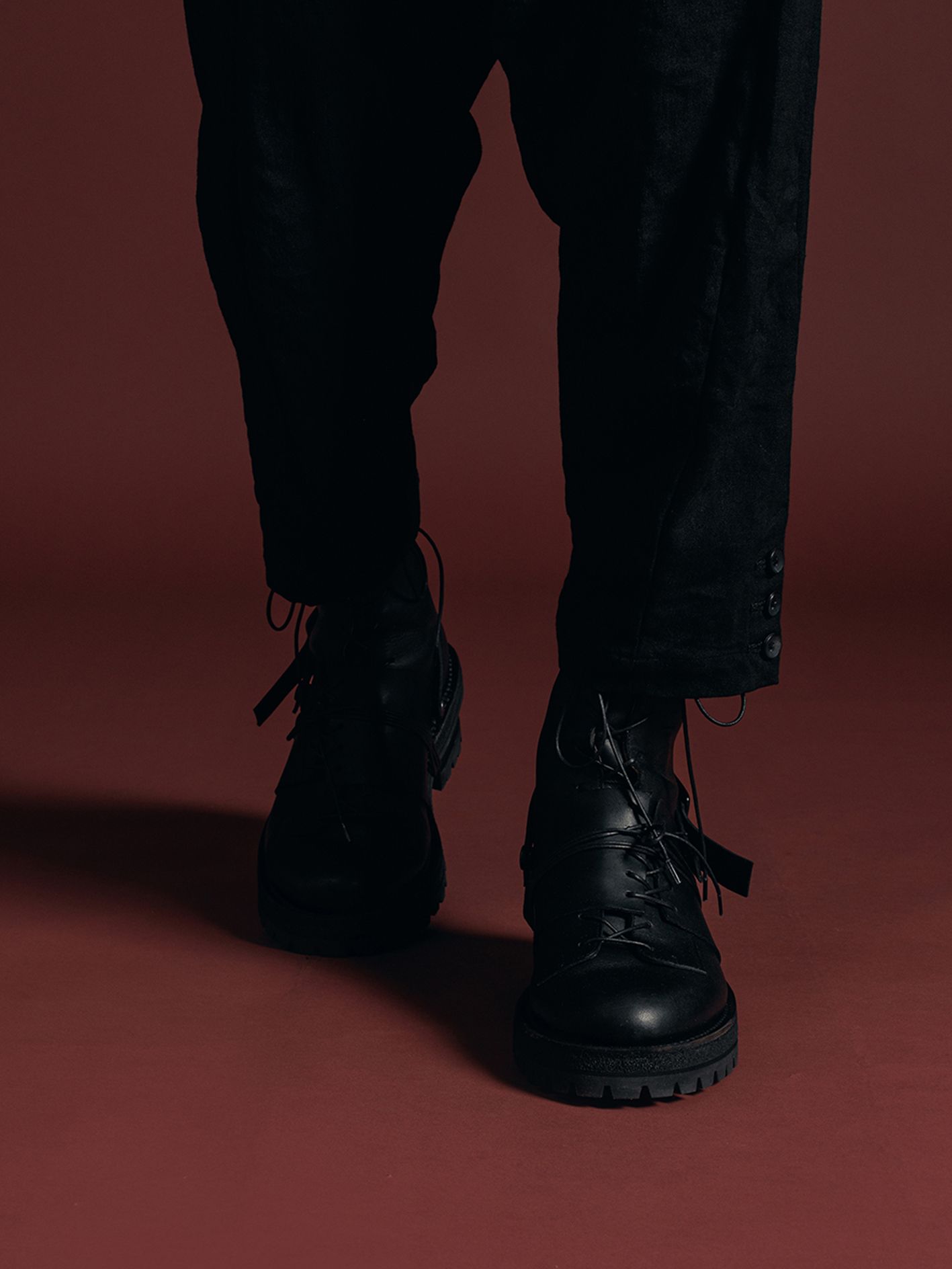 The Viridi-anne - バックジップ レースアップブーツ - VI-3683-09 - A