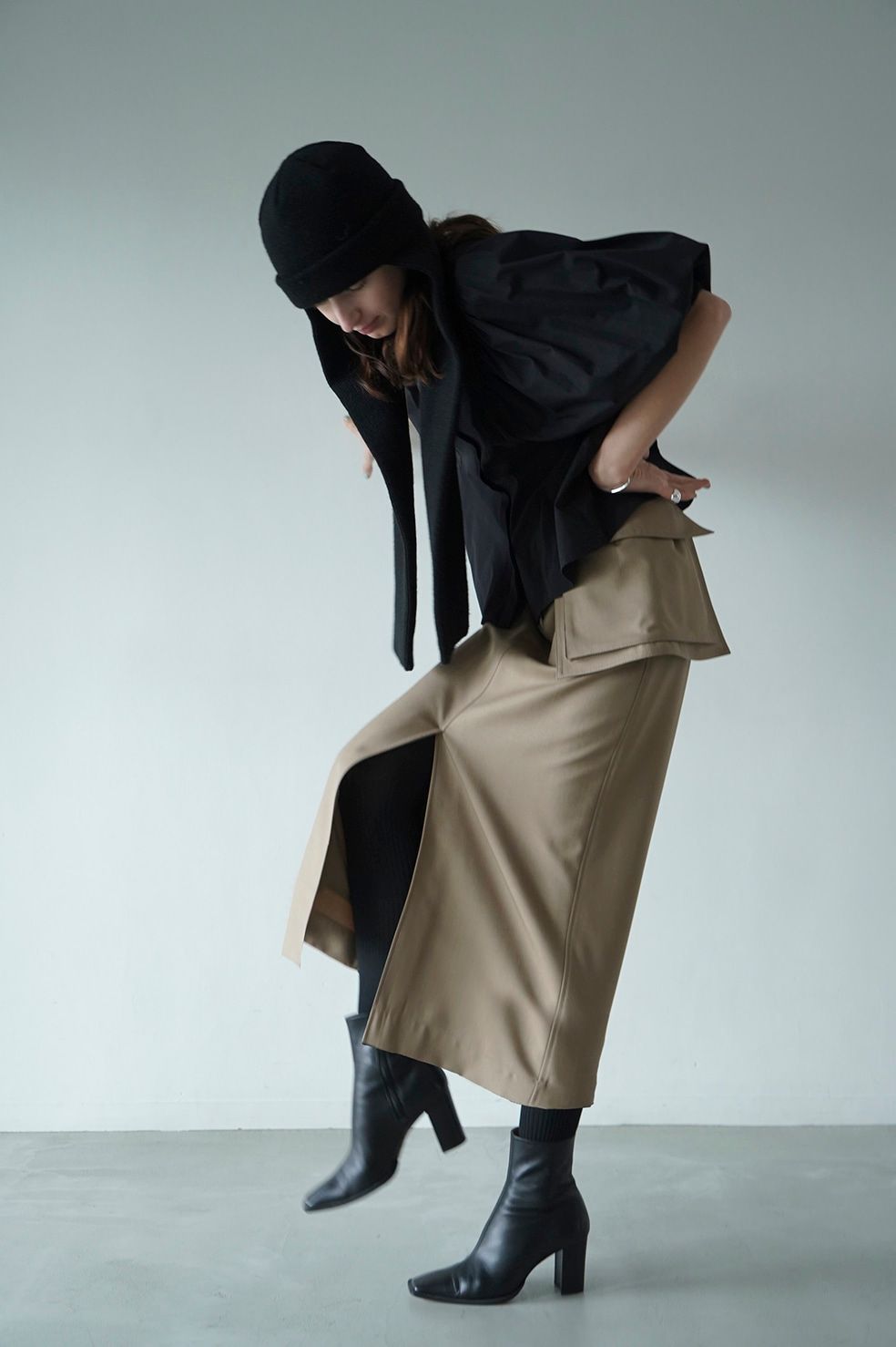 CLANE - スクエア― エッジ ショート ブーツ - SQUARE EDGE SHORT BOOTS