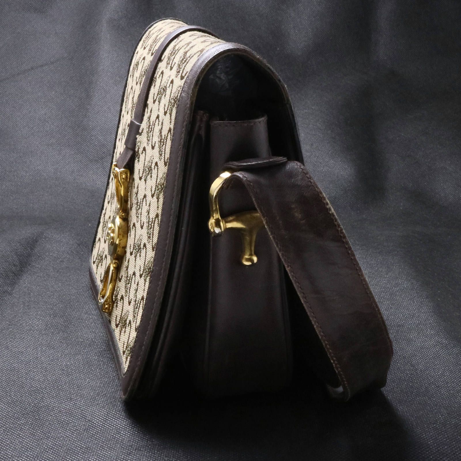 OLD CELINE オールドセリーヌ 馬車金具ジャカードCマカダムショルダー