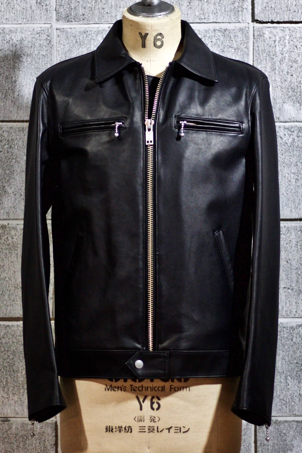 blackmeans - 945-71TJ58-5 シングル ライダース (ブラック