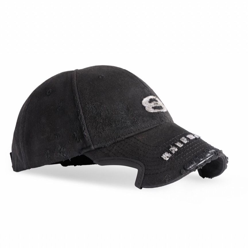 BALENCIAGA - UNITY SPORTS ICON / ダメージ加工 / CAP / ブラック