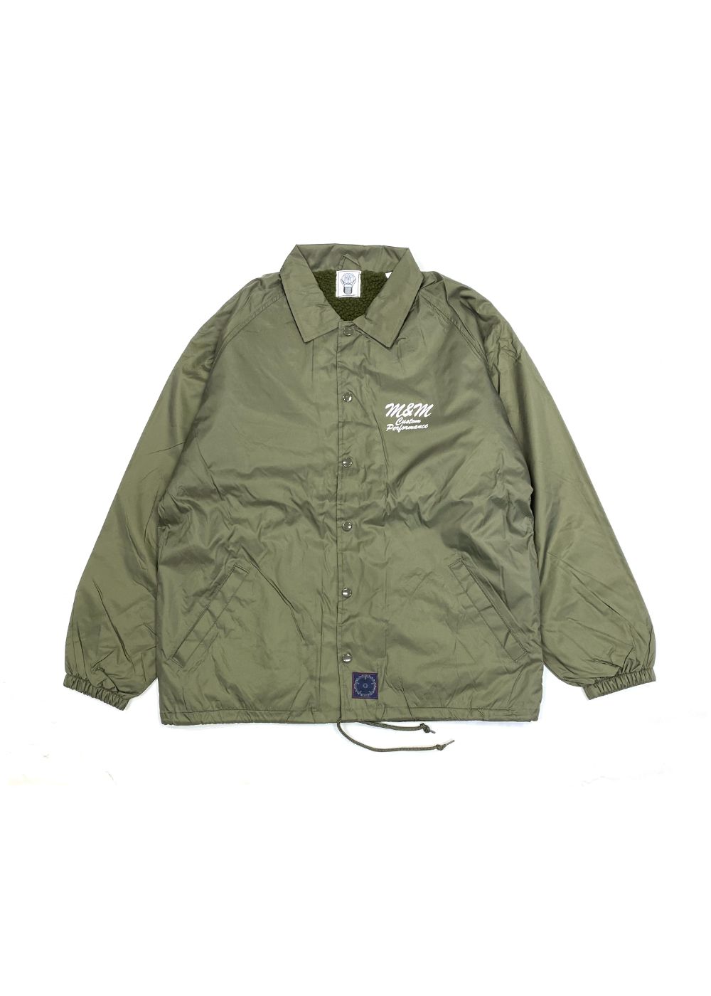 M&M CUSTOM PERFORMANCE - BOA COACH JACKET (OLIVE) / ボア ライナー