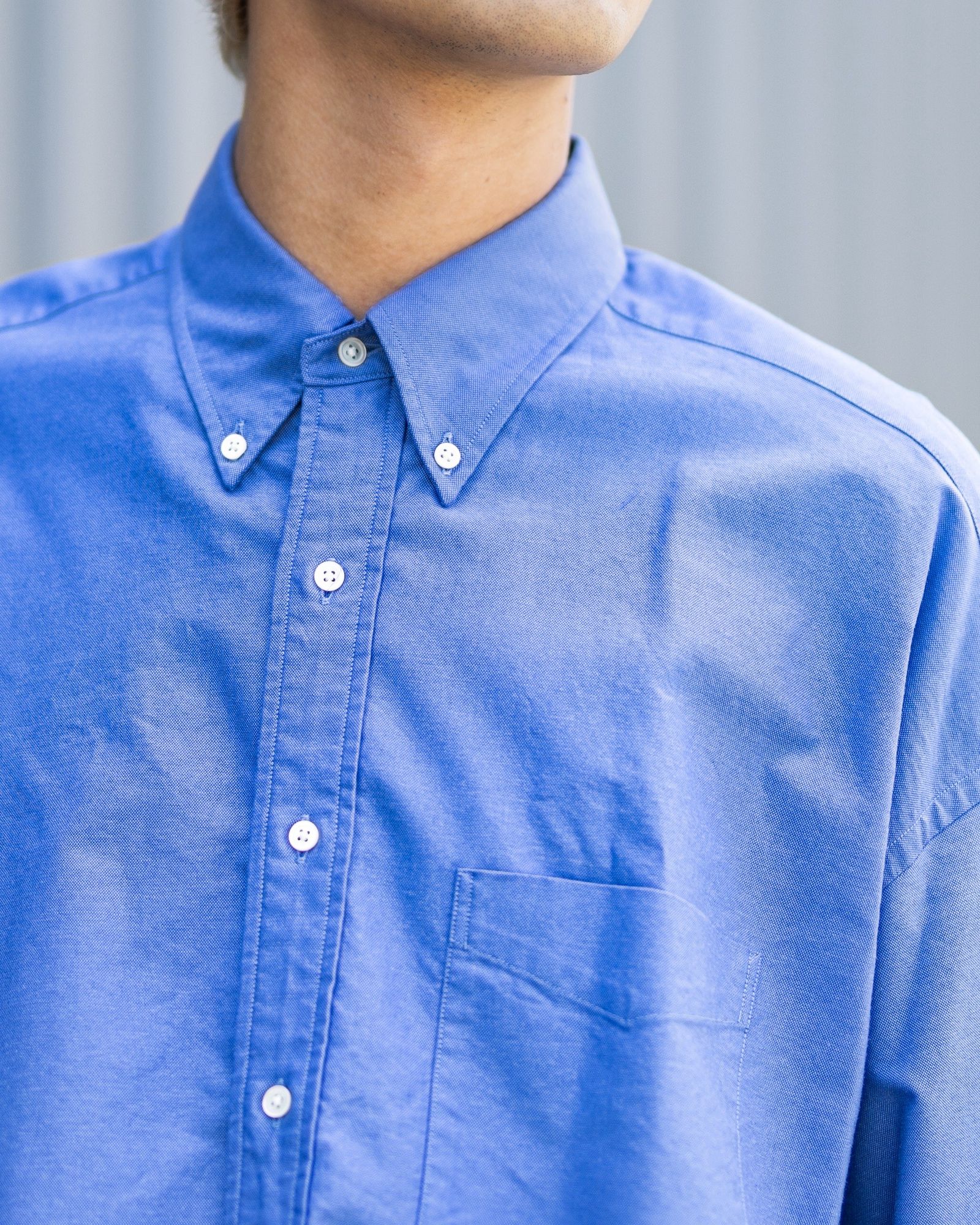 Graphpaper - グラフペーパー Oxford S/S Oversized B.D Shirt(GM252