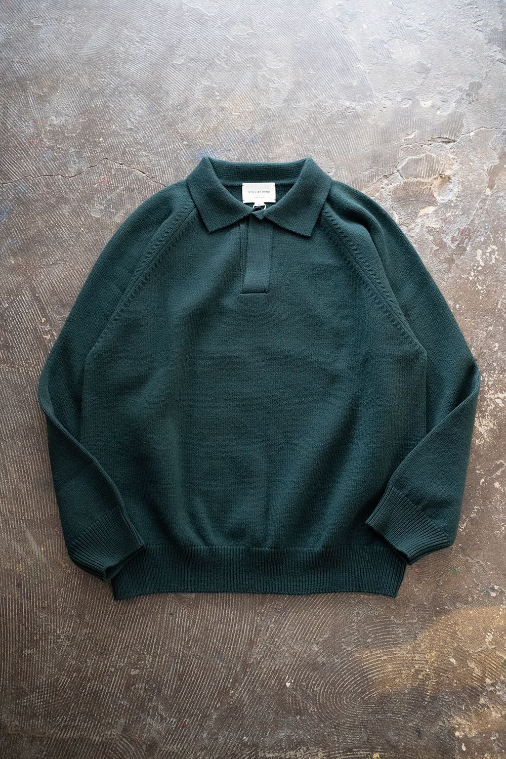 STILL BY HAND - 【ラスト1点】【23AW】7Gスキッパーポロニット