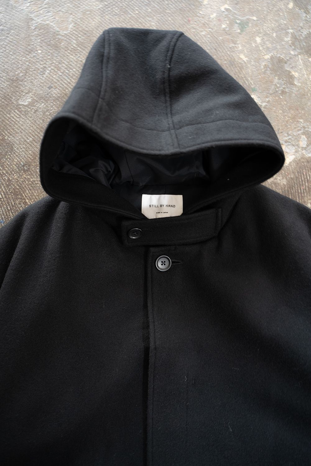 STILL BY HAND - 【ラスト1点】【24AW】ラムウールメルトンフード