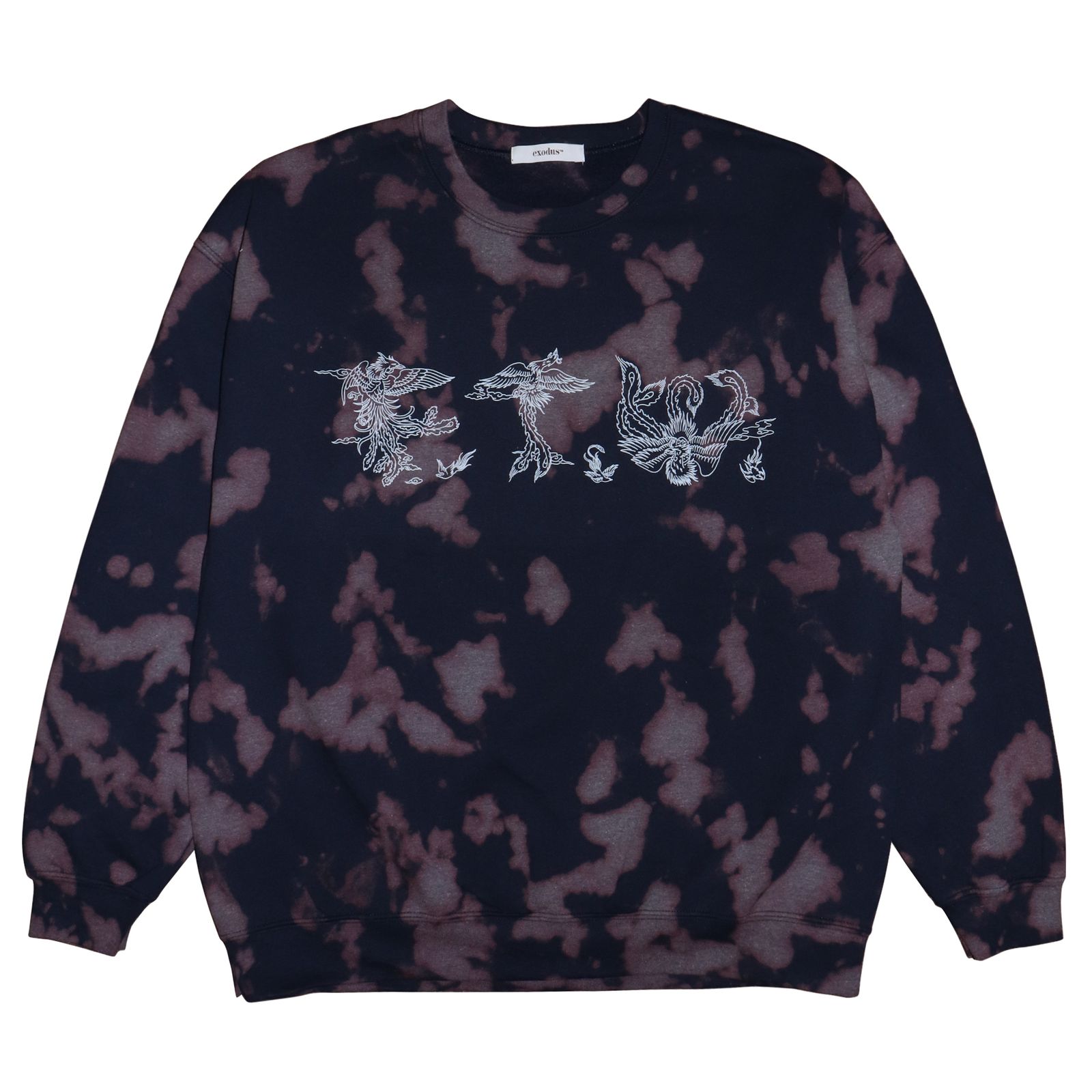 exodus - WIZARD TIE DYE SWEAT SHIRT / NAVY / タイダイスウェット