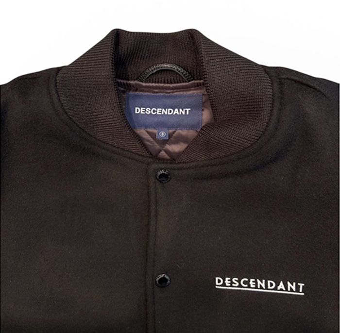 DESCENDANT - FLUKE UP VARSITY JACKET / BLACK | Stripe Online Store