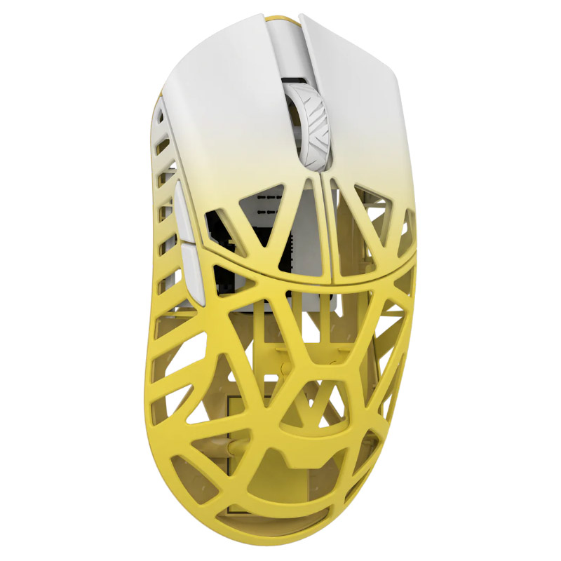 ゲーミングマウス Beast X Max(TTCモデル) ホワイト&イエロー WL-BX-MA