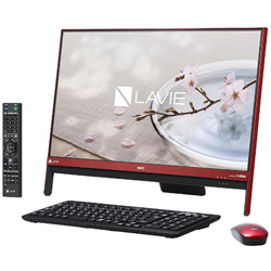 中古】LAVIE Desk All-in-one DA370／GAR PC-DA370GAR ラズベリー
