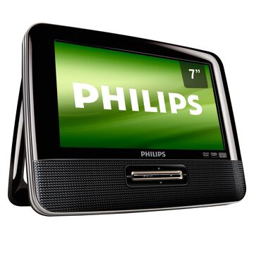 philips - dvd portable d7013/5, doble pantalla lcd 7 pulgadas