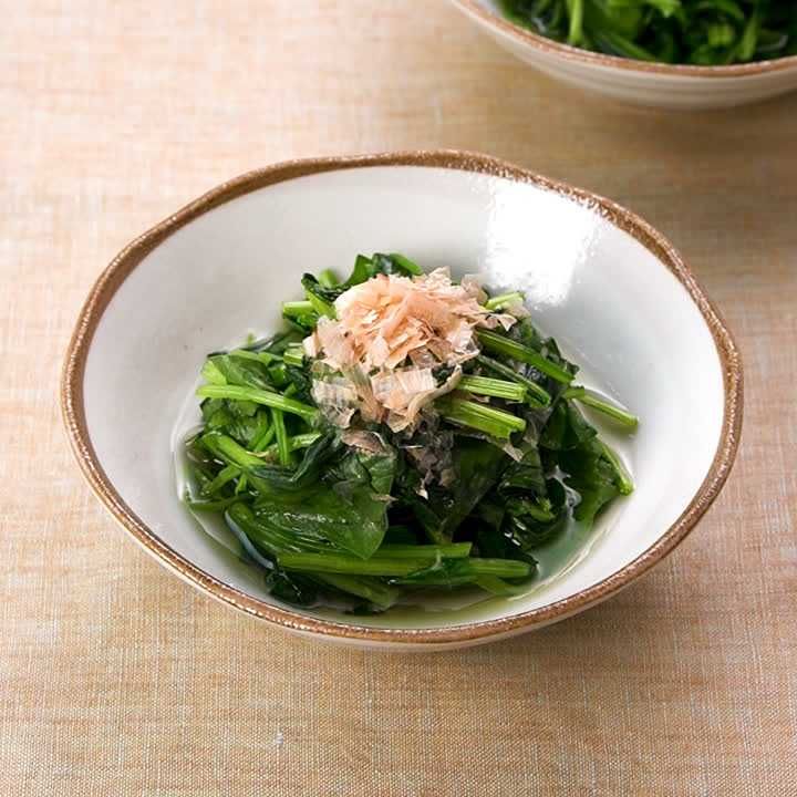 簡単！時短！ 白だしで作るほうれん草のおひたしのレシピ動画・作り方