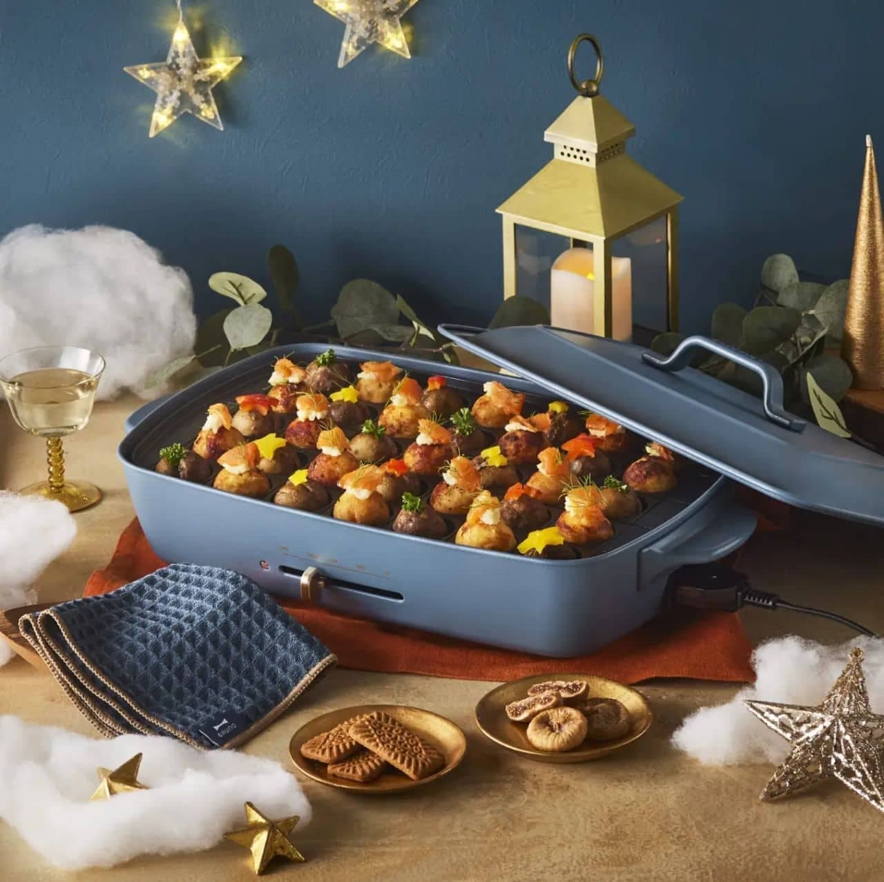 BRUNO クリスマス限定色ナイトブルー「コンパクトホットプレート