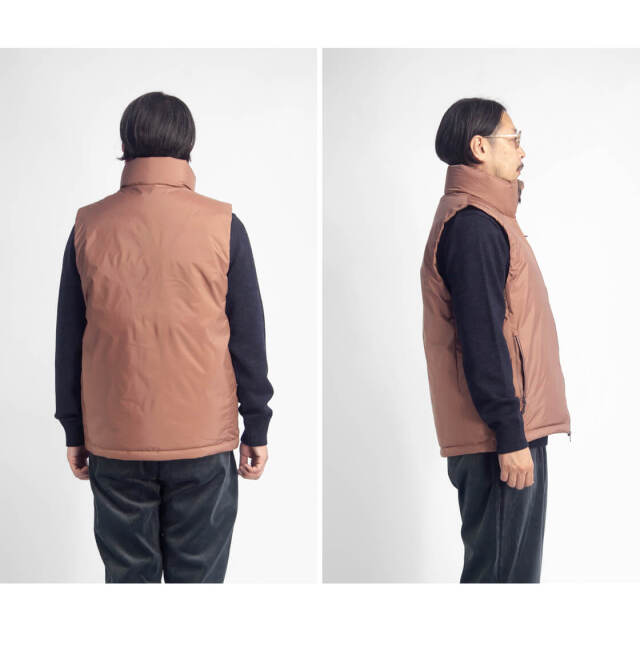 NANGA ナンガ オーロラテックス スタンドカラーダウンベスト AURORA