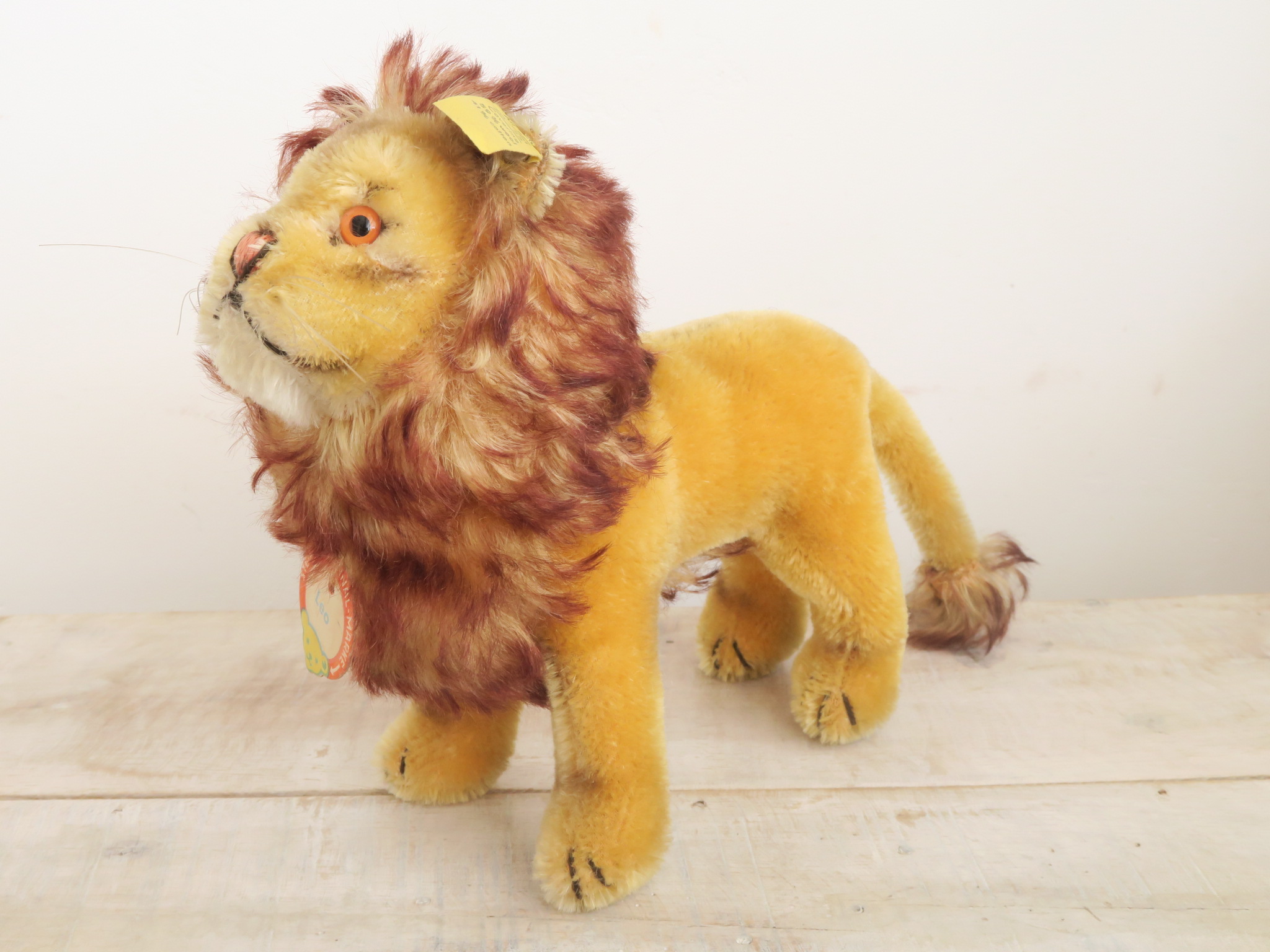 アンティーク シュタイフ ライオン ぬいぐるみ Steiff Leo 17cm