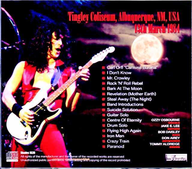 Ozzy Osbourne Jake E. Lee オジー・オズボーン ジェイク・E・リー/NM