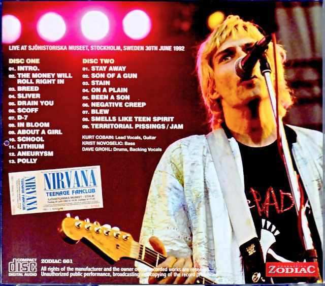 Nirvana ニルヴァーナ/Sweden 1992 Upgrade
