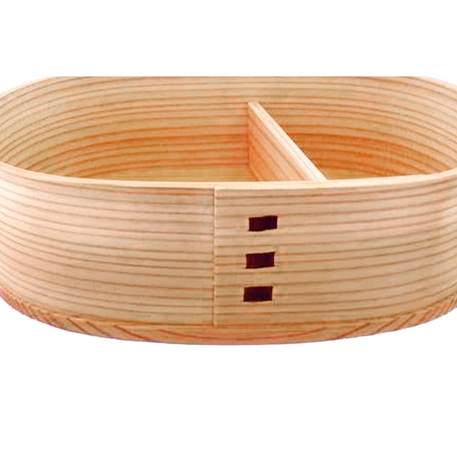 曲げわっぱ -小判弁当（中）- 秋田県大館市の伝統工芸