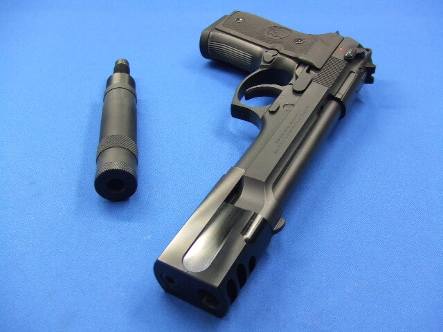 ベレッタM92FS LEON・レオン サイレンサー セミグロスブラック